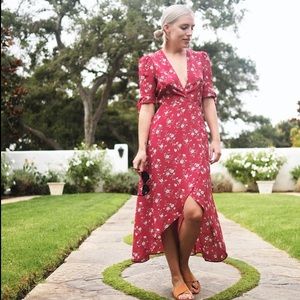 Reformation Royce wrap dress